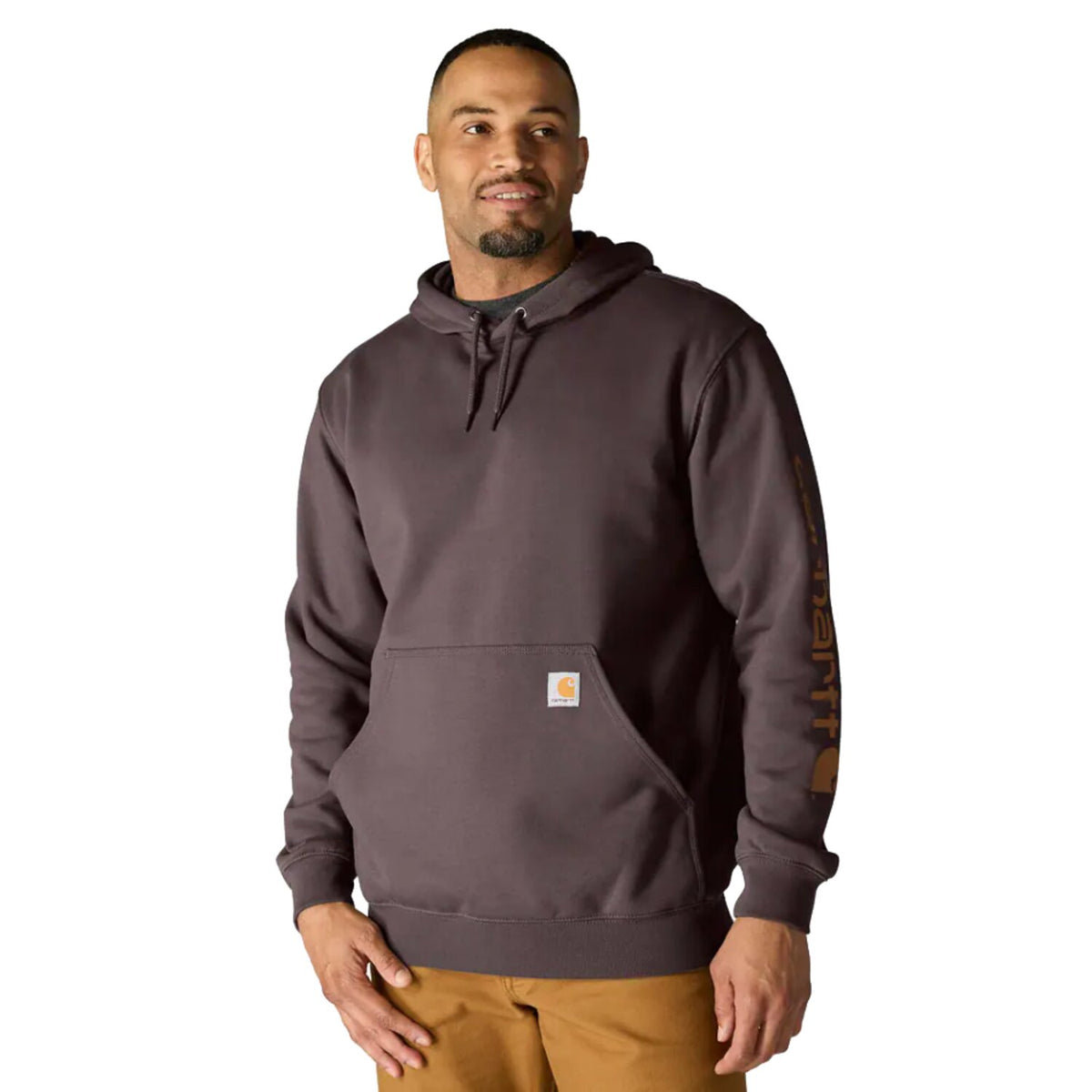 Carhartt Sleeve Logo hoodie dark sepia