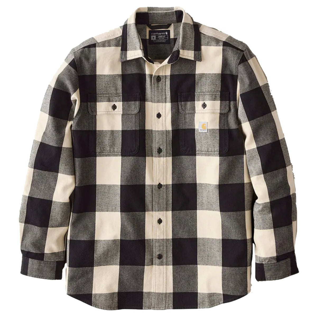 Carhartt Plaid flannel shirt oat milk