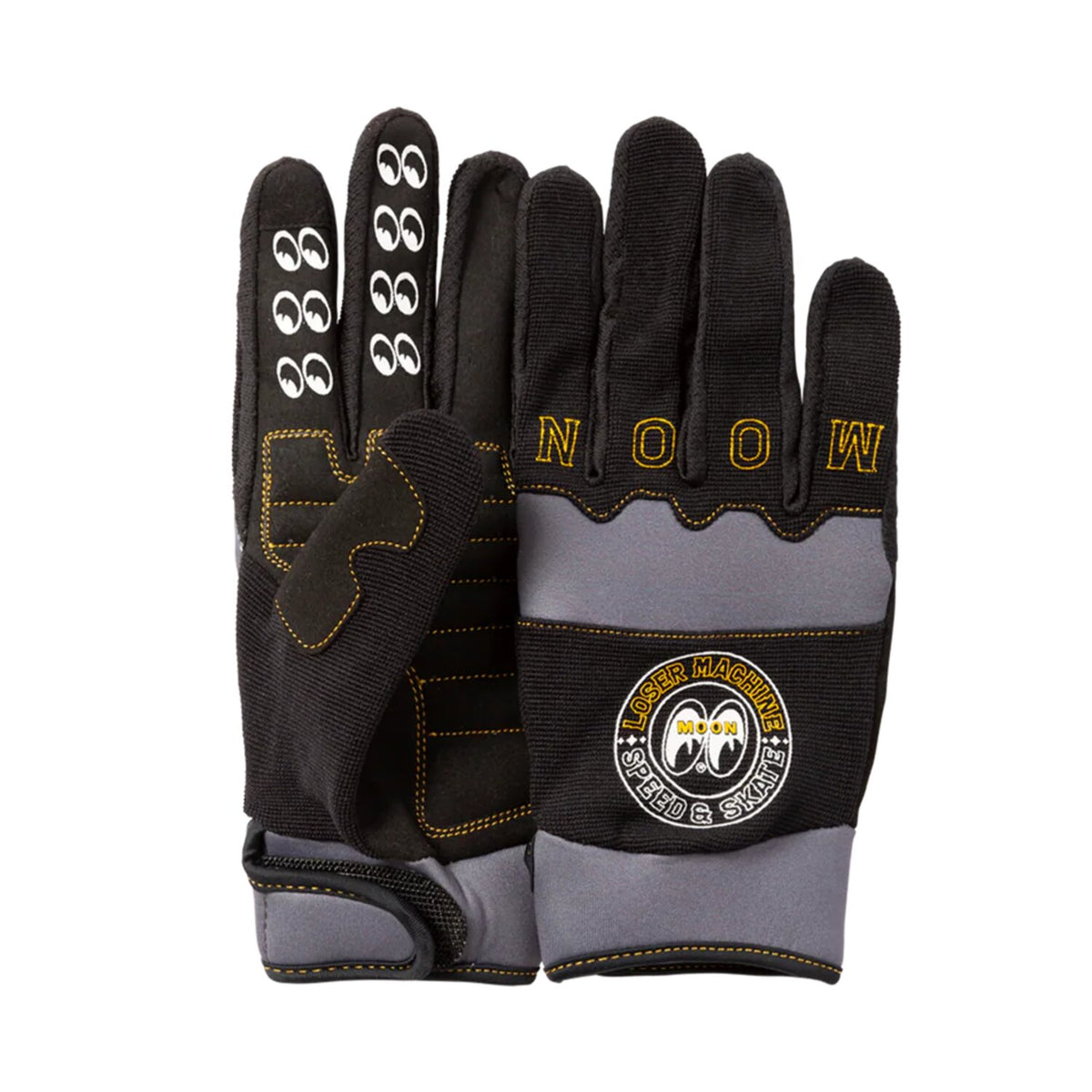 Loser Machine Mooneyes good luck gloves black