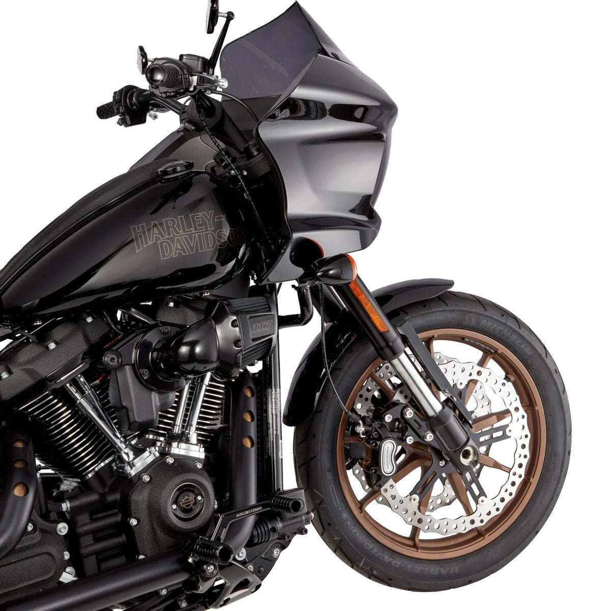 Arlen Ness, 15" Jagged front Big Brake rotor kit. Left side