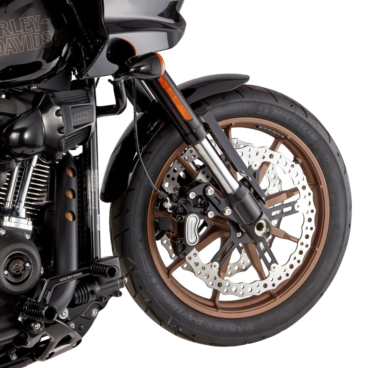 Arlen Ness, 15" Jagged front Big Brake rotor kit. Right side