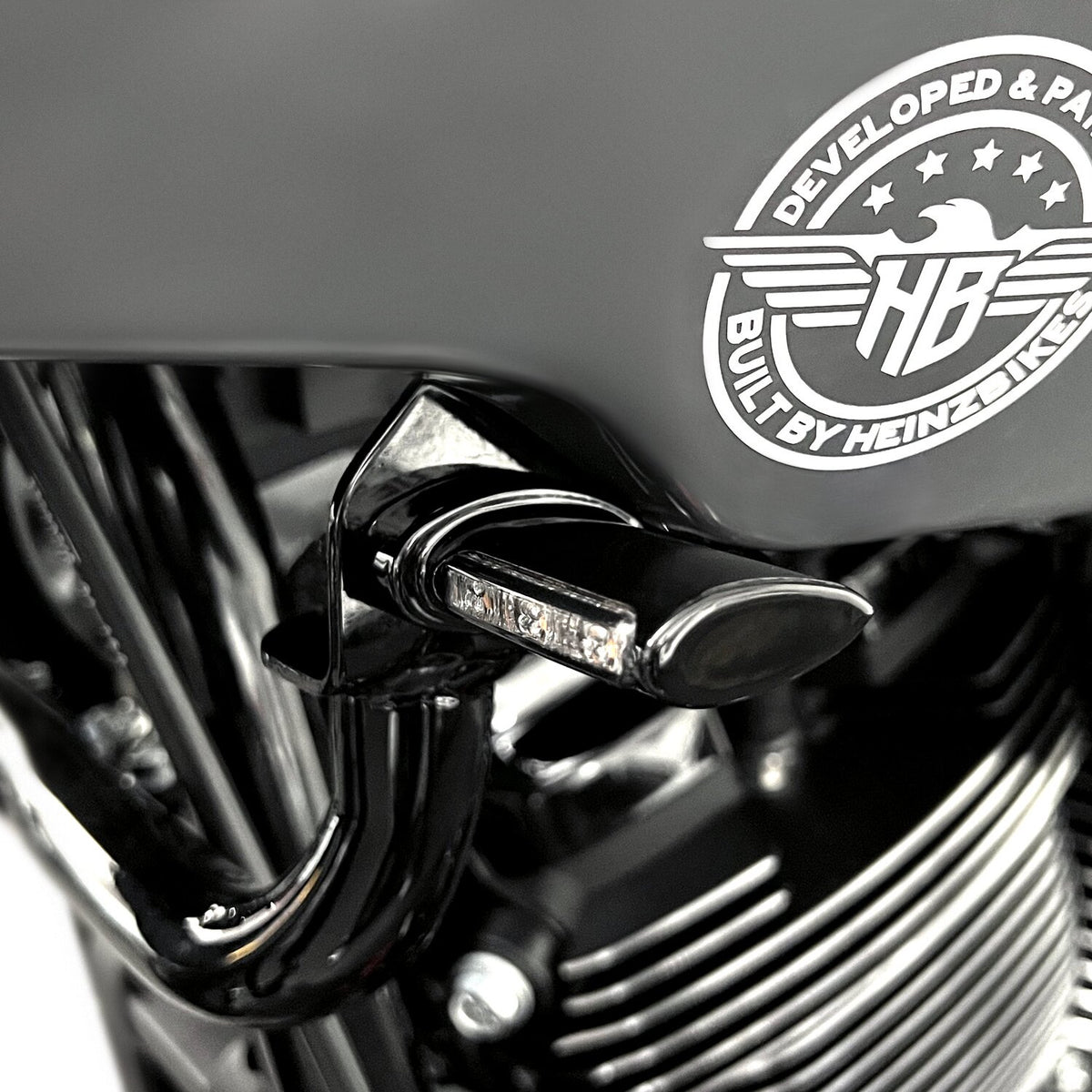 HeinzBikes, ST Classic turn signals. Black