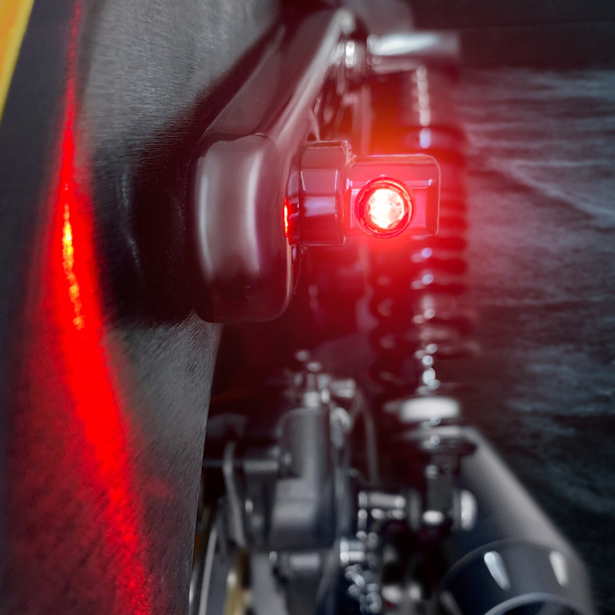 HeinzBikes, Nano Winglets 3-1 taillight/turn signals. Black