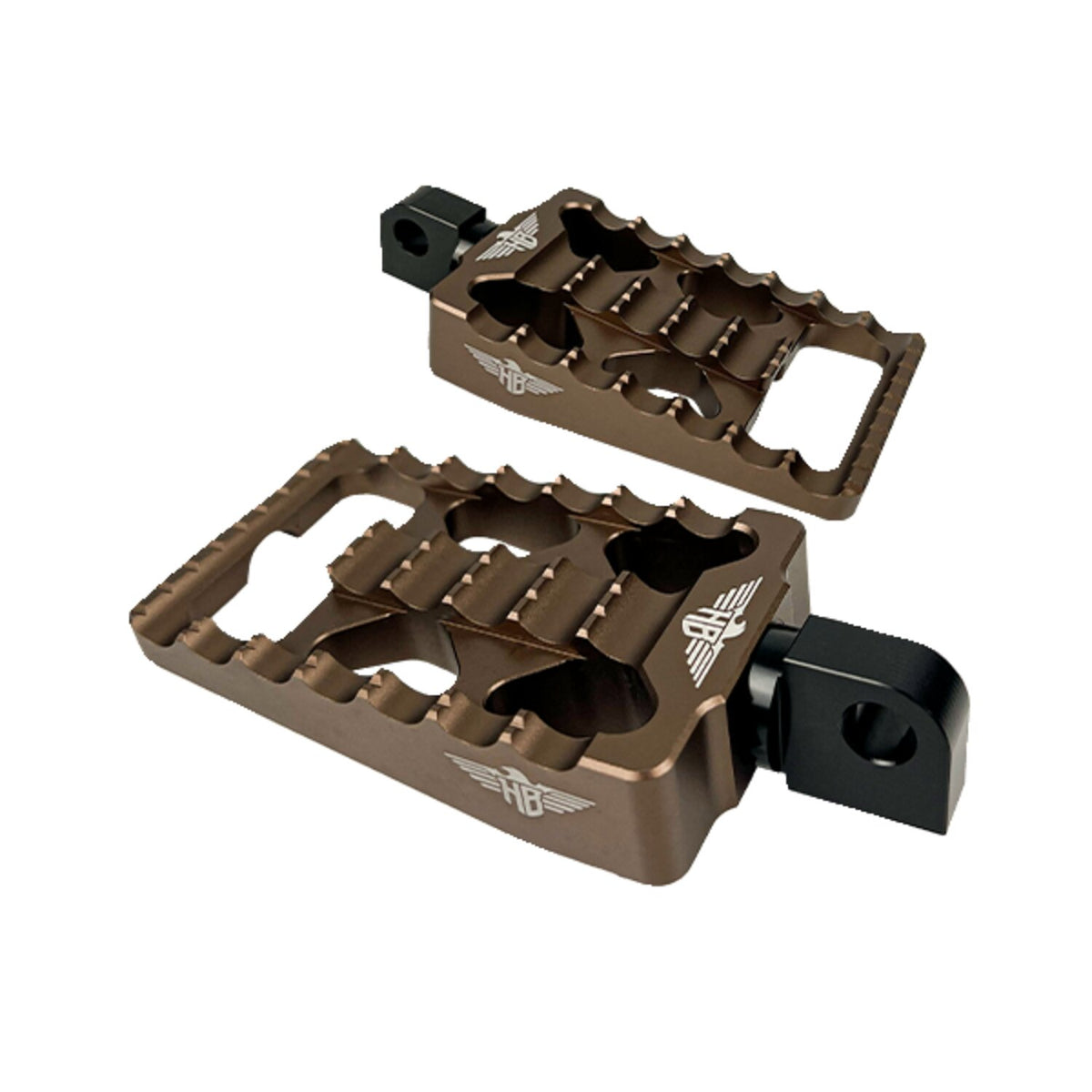HeinzBikes, MX passenger foot pegs V1. Bronze