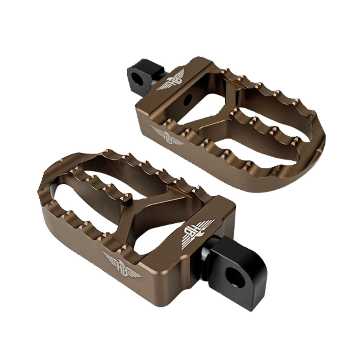 HeinzBikes, MX foot pegs V2. Bronze