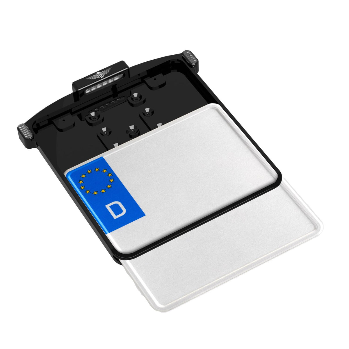 HeinzBikes, All-In-One Micro license plate holder. Black