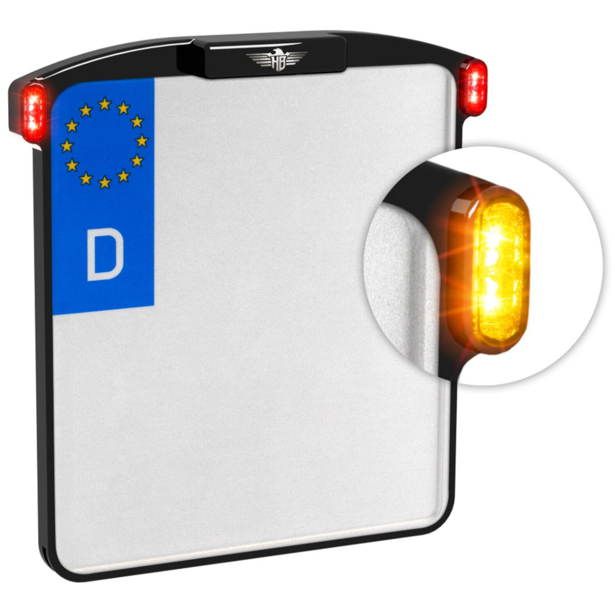 HeinzBikes, All-In-One Micro license plate holder. Black