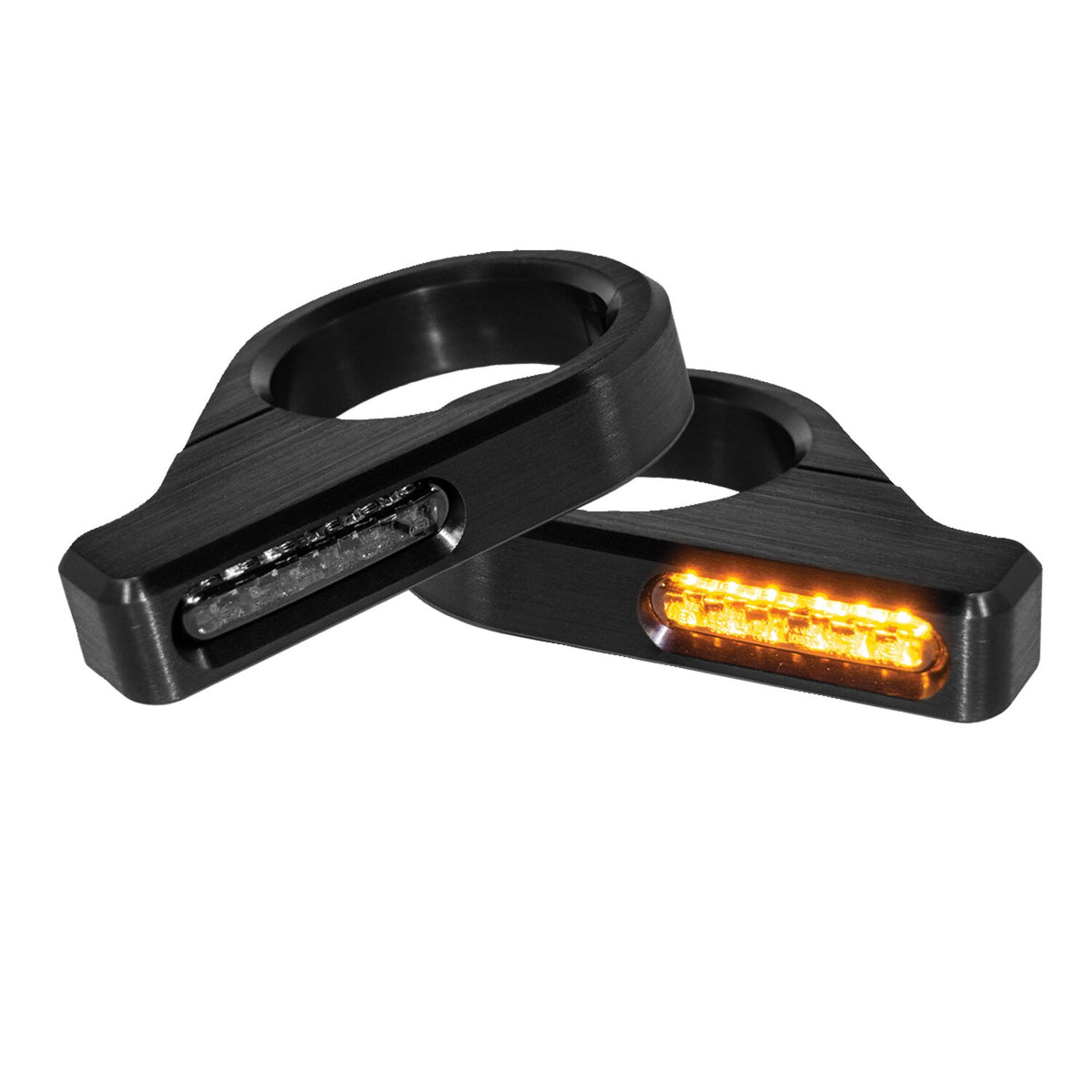 HeinzBikes, ZC-Line Classic LED fork turn signal set. Black
