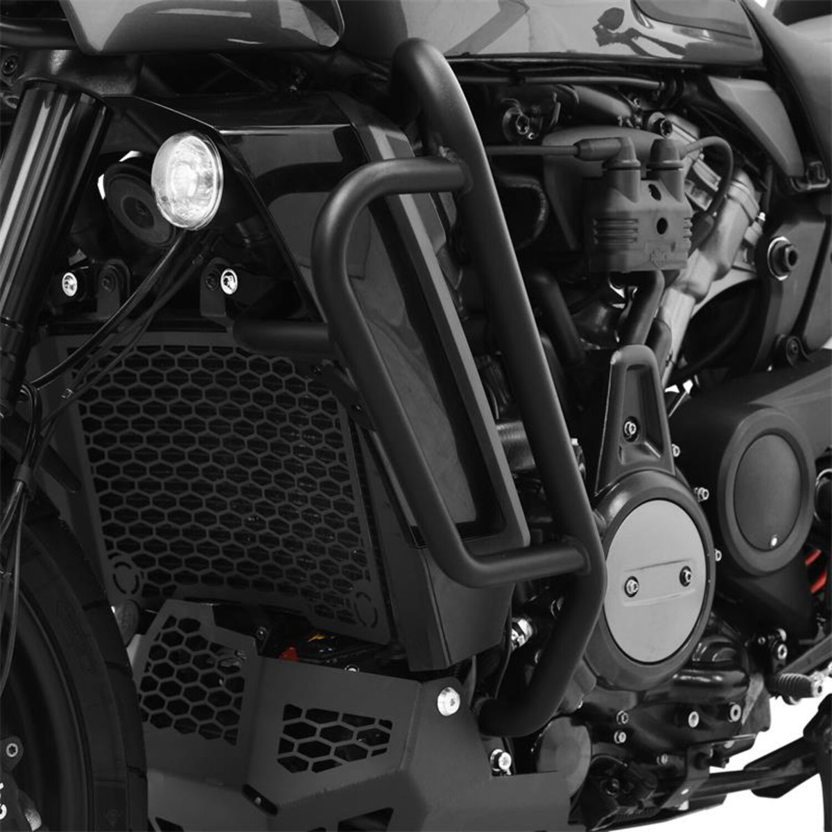 Zieger, crash bar / engine guard set. Black