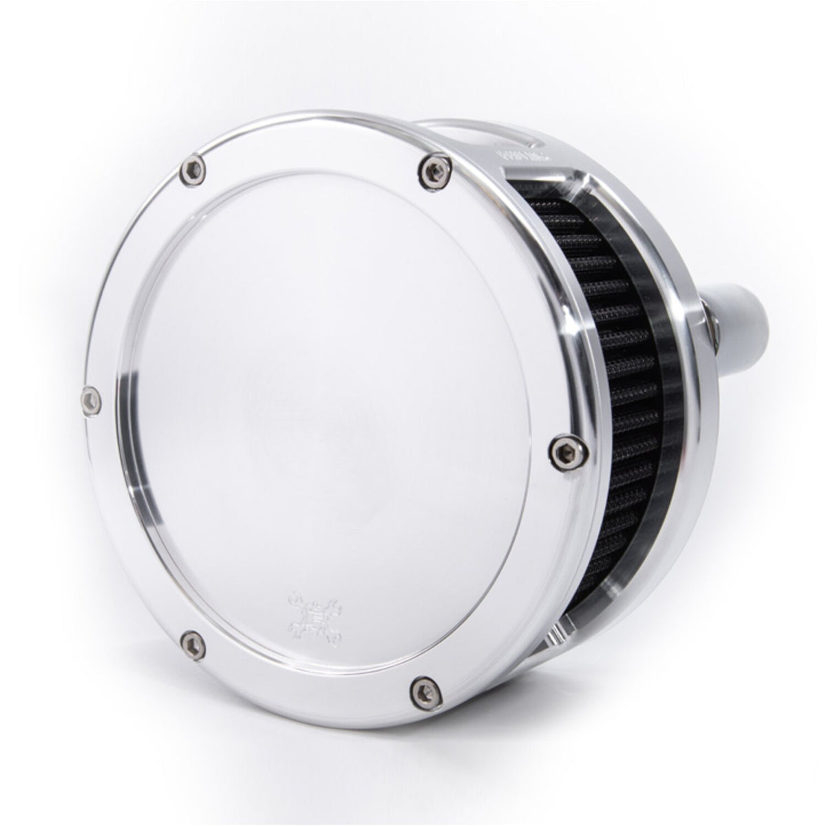 Feuling, BA air cleaner. Raw. Black filter. Solid cover