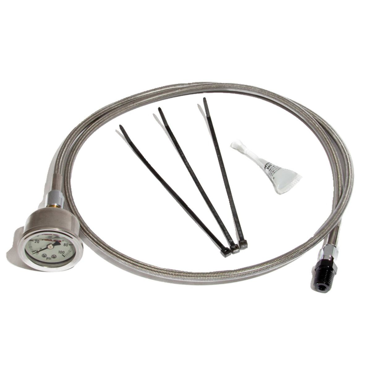 Feuling, remote oil pressure gauge kit. Stainless