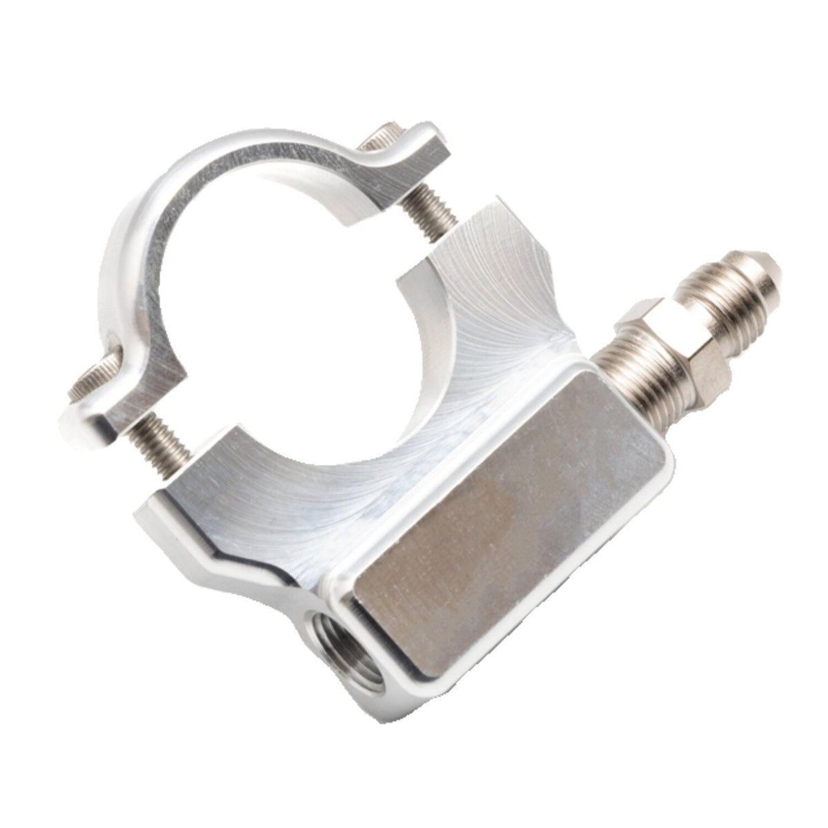 Feuling, 1" handlebar oil pressure gauge mount. Raw