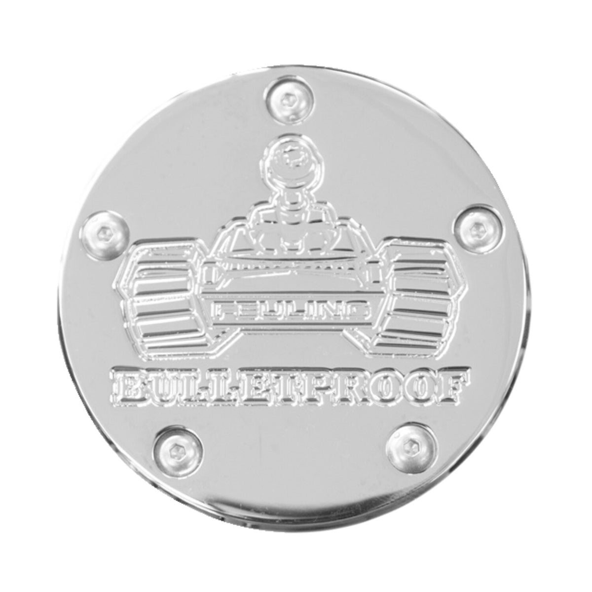 Feuling, point cover. Tank logo. Chrome