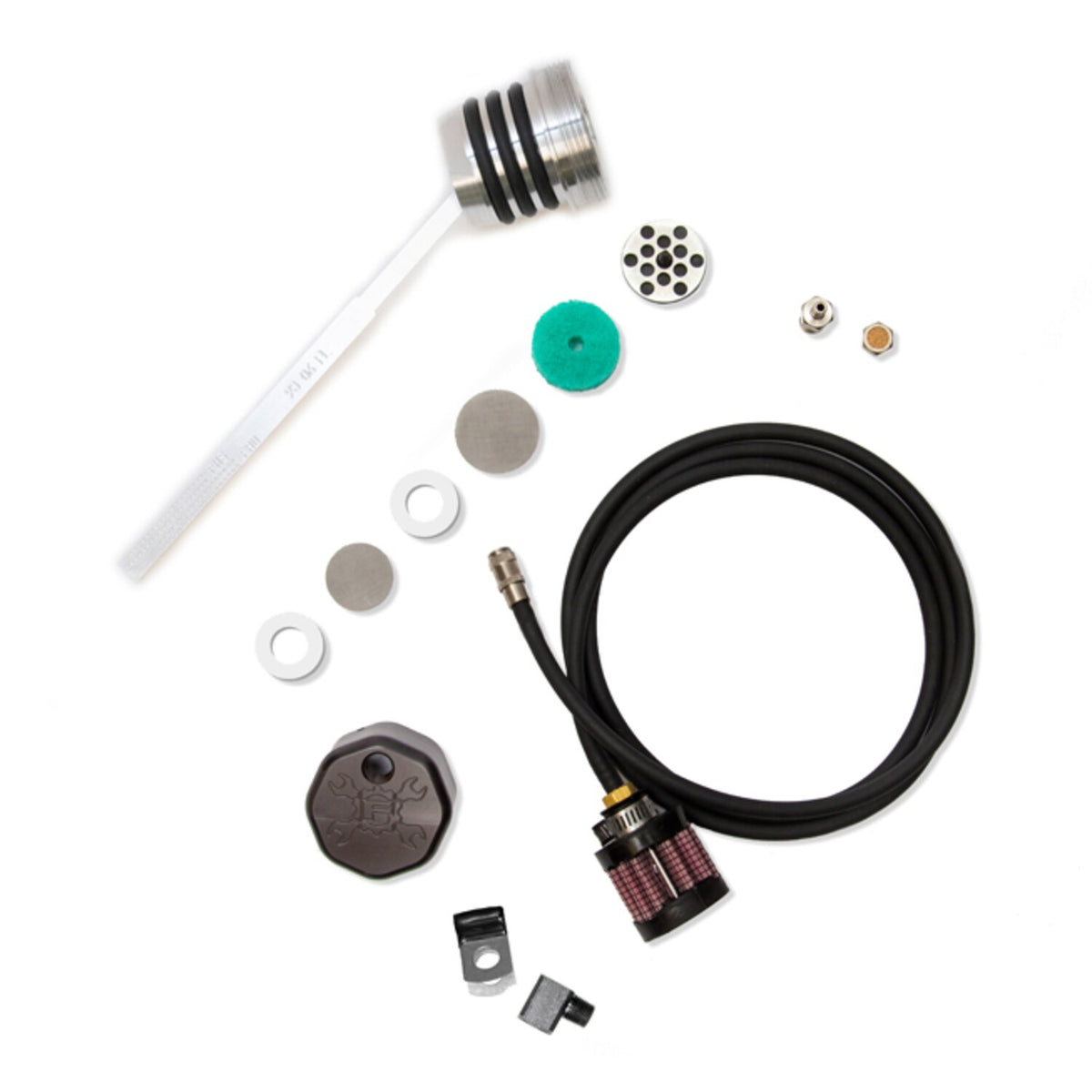 Feuling, vented dipstick. Black
