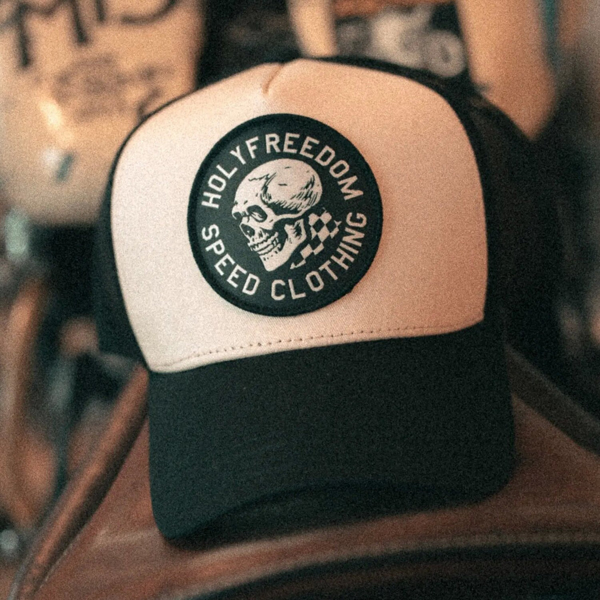 Holy Freedom Skull Cap cap black/off white