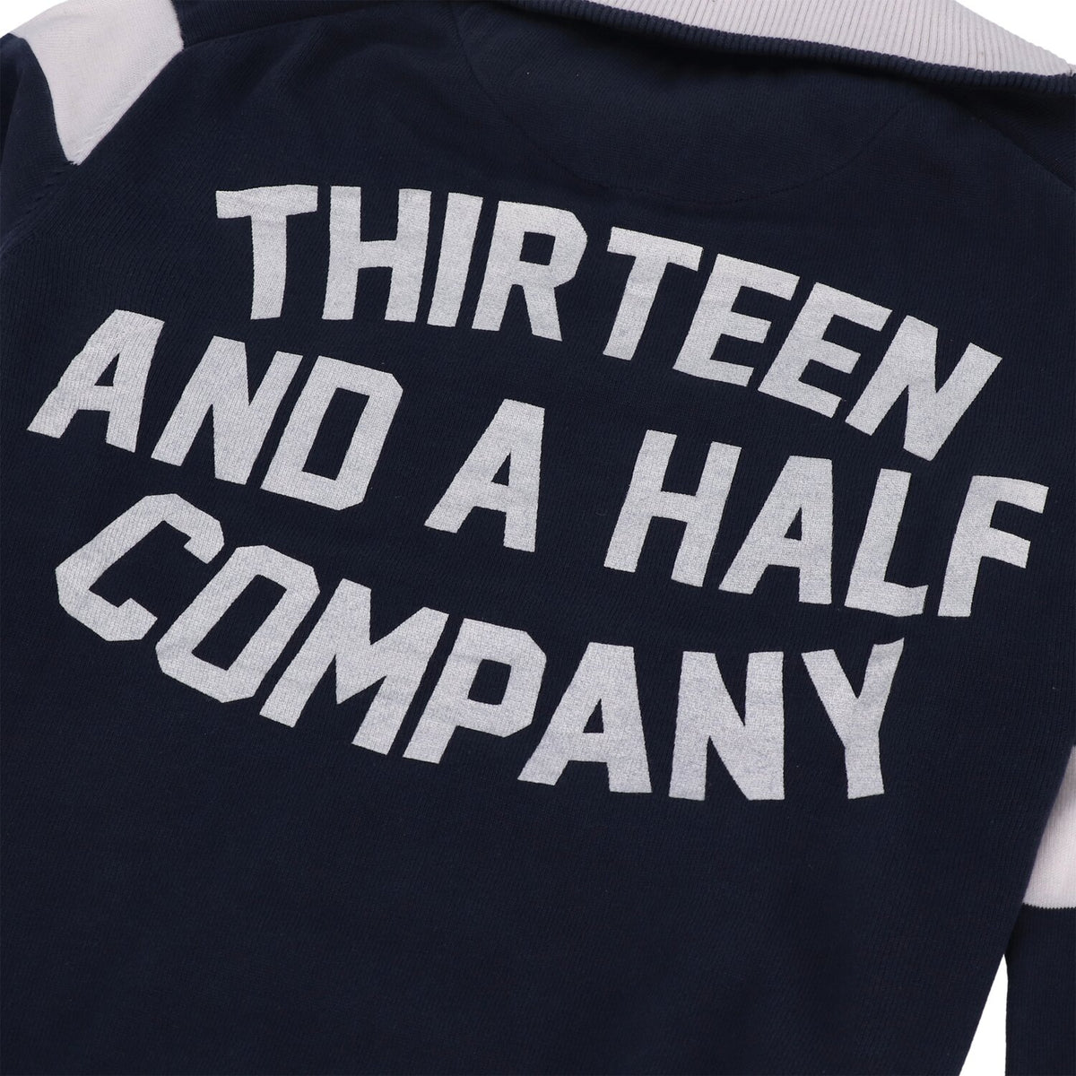 13 1/2 Outlaw half-zip sweater navy/offwhite