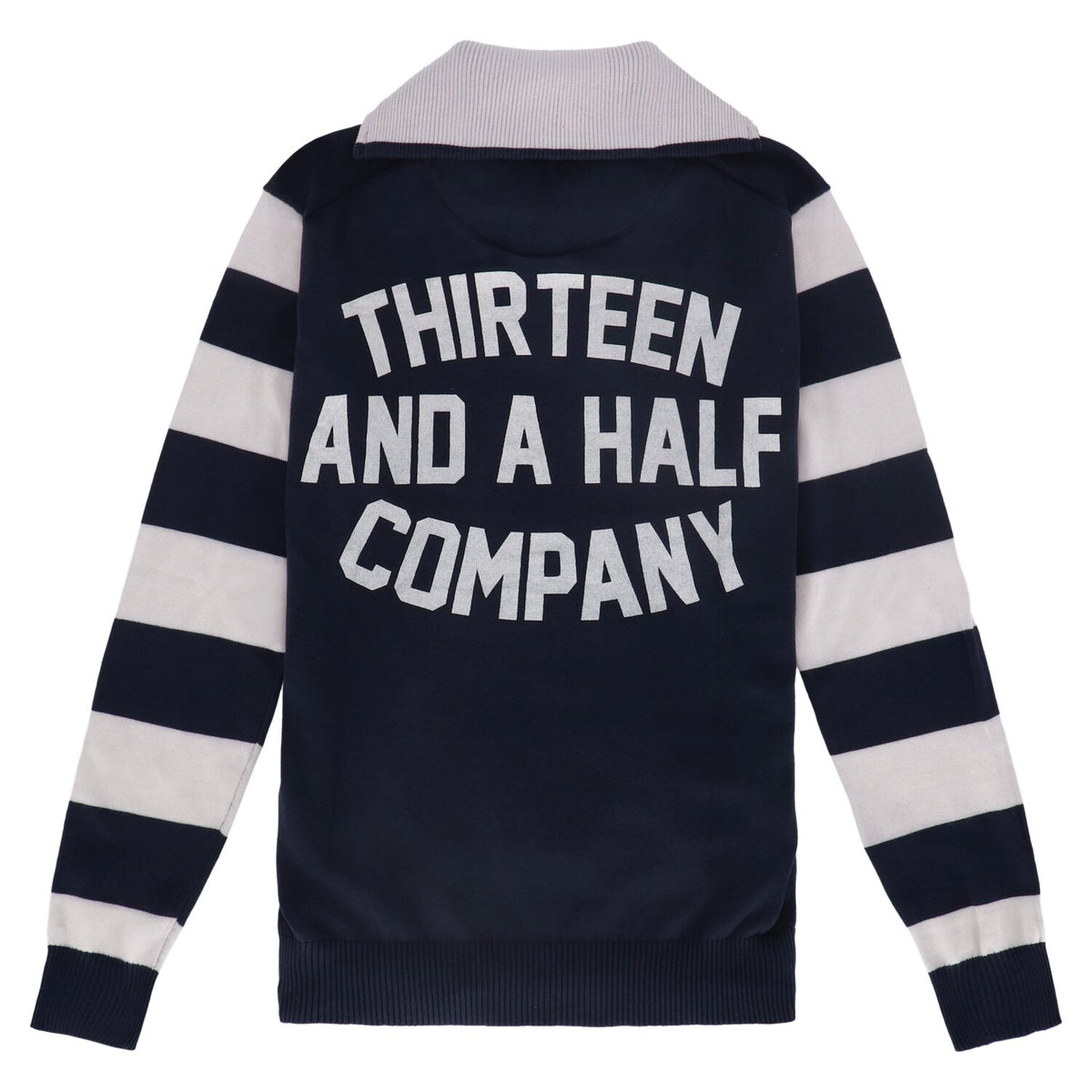 13 1/2 Outlaw half-zip sweater navy/offwhite