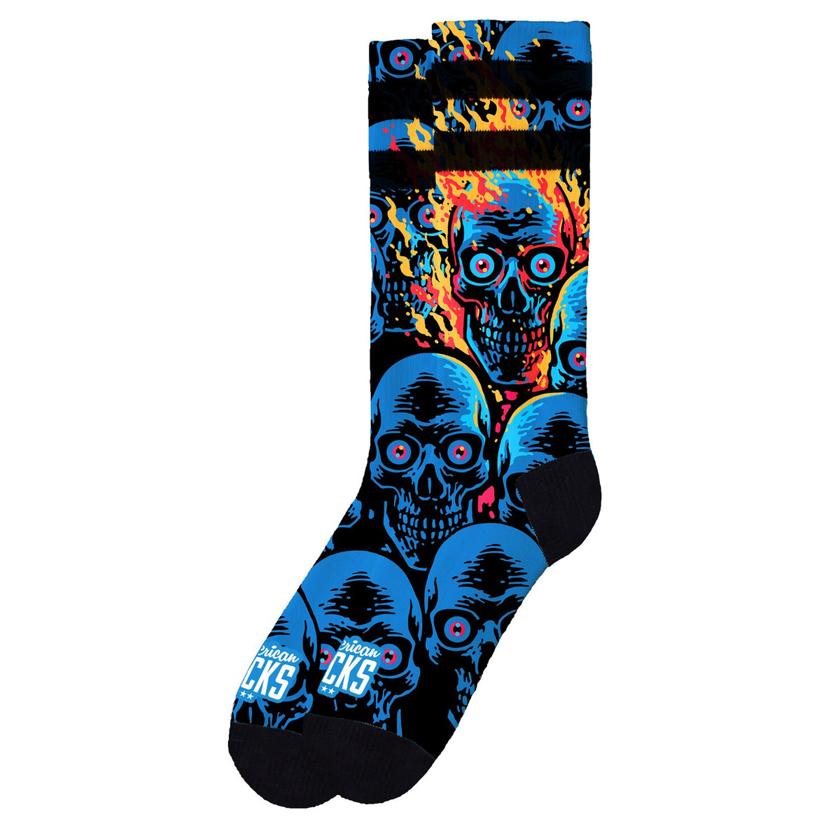 American Socks Knucklehead Mid High  socks blue