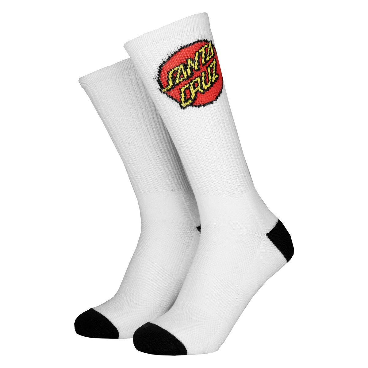 Santa Cruz Classic Dot Socks white & black