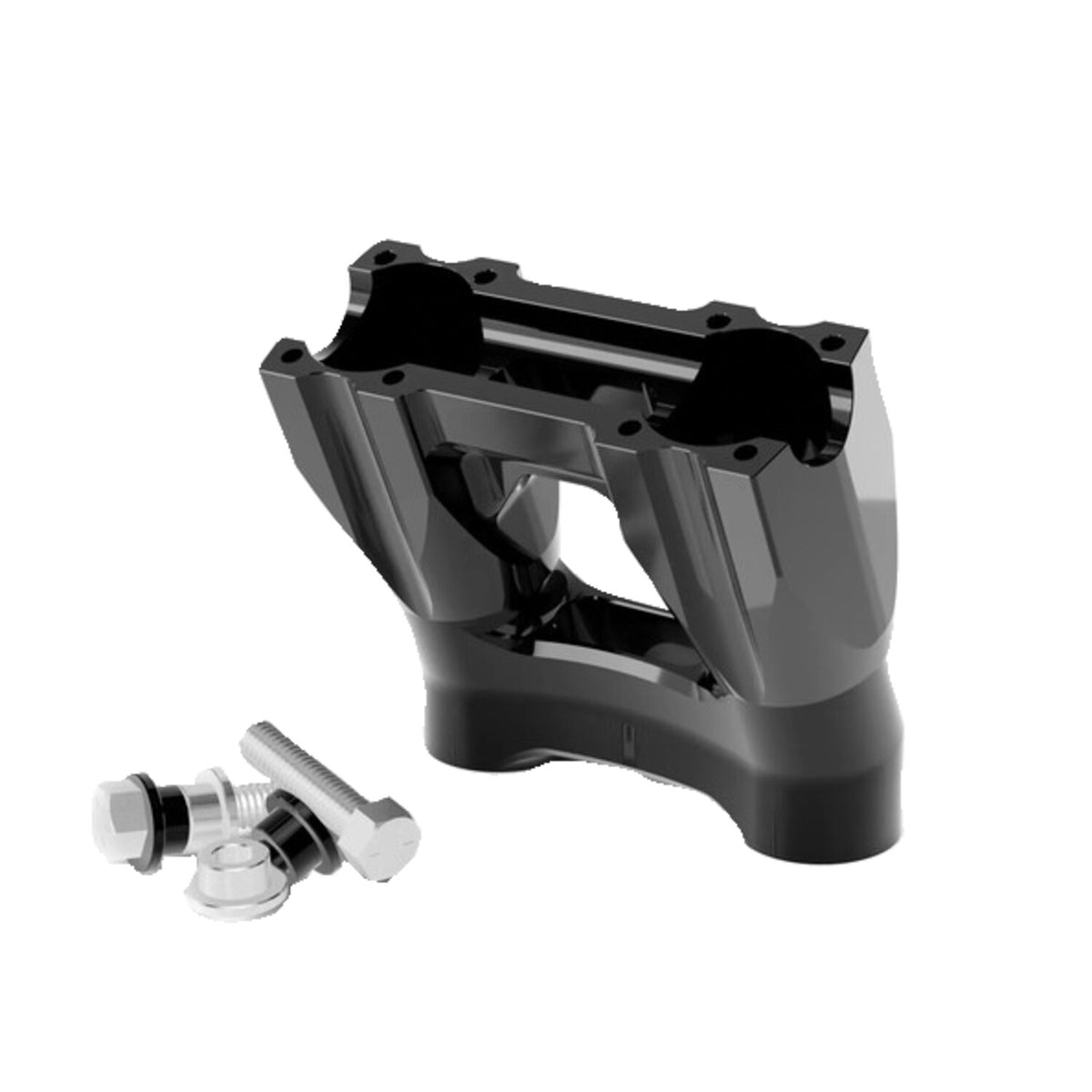 Kraus, Topless Isolated Kickback Risers. 6" rise. Black
