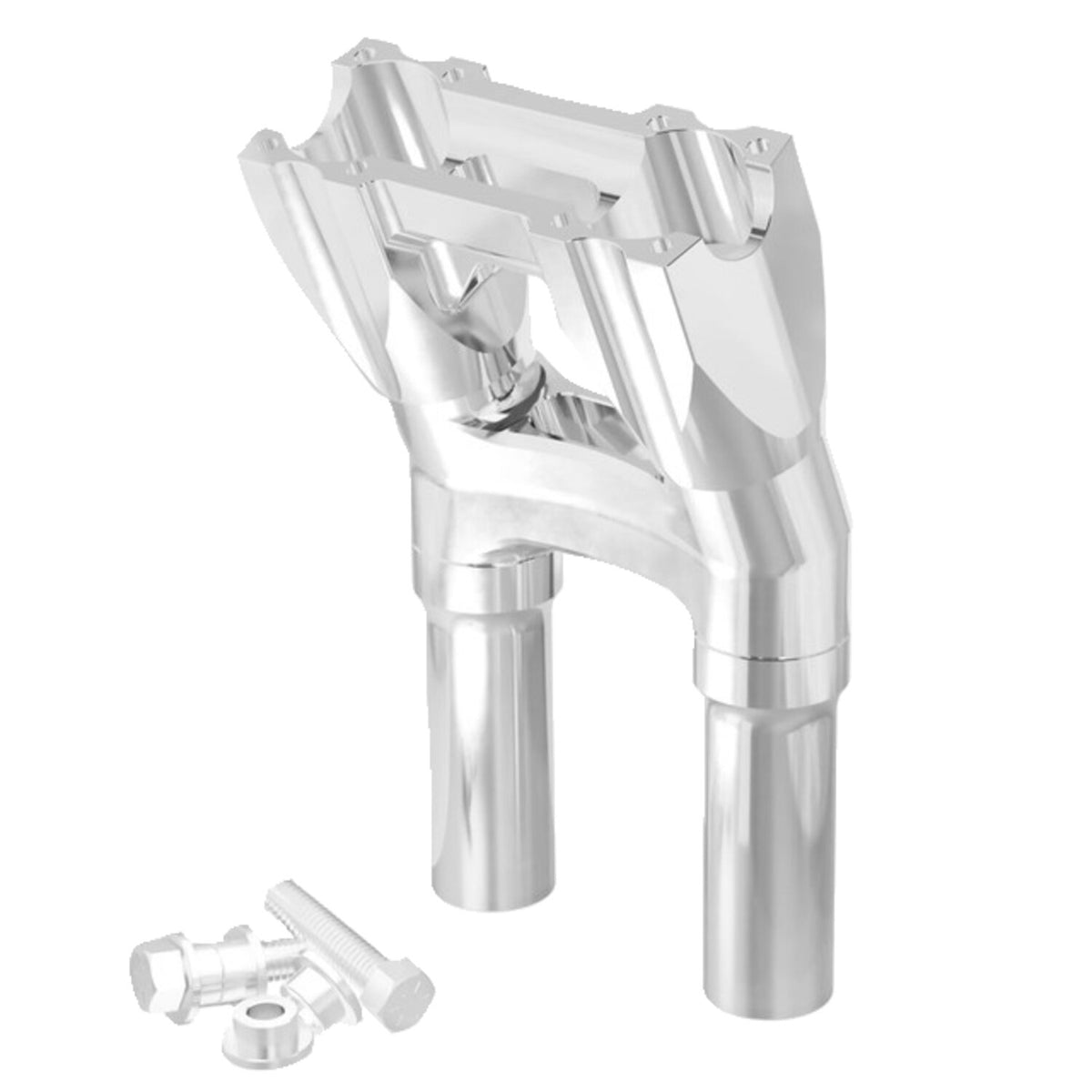Kraus, Topless Isolated Kickback Risers. 8" rise. Raw