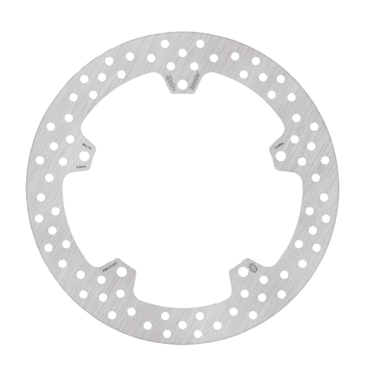 Moto-Master, Halo' rigid brake rotor. Rear right