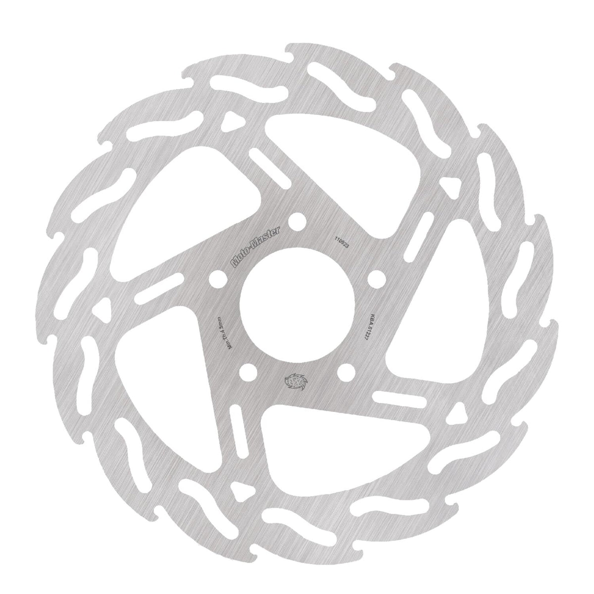 Moto-Master,  'Flame' rigid brake rotor. Rear right