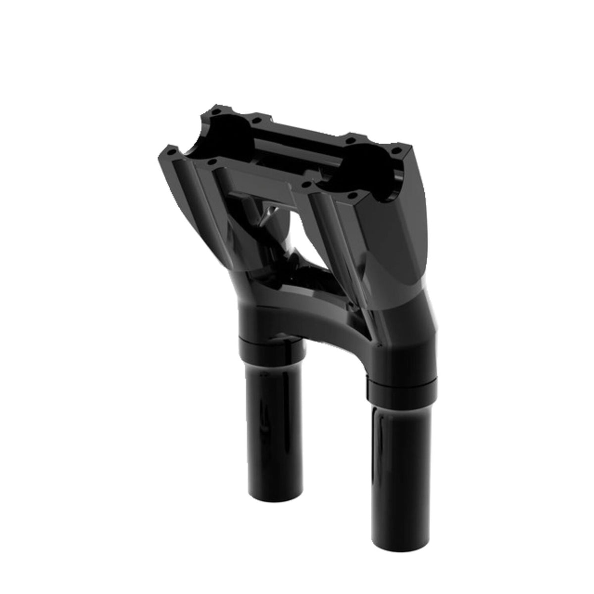 Kraus, Topless Isolated Kickback Risers. 8" rise. Black