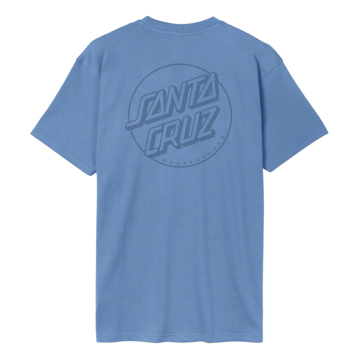 Santa Cruz Tonal Opus Dot Stripe t-shirt azure blue