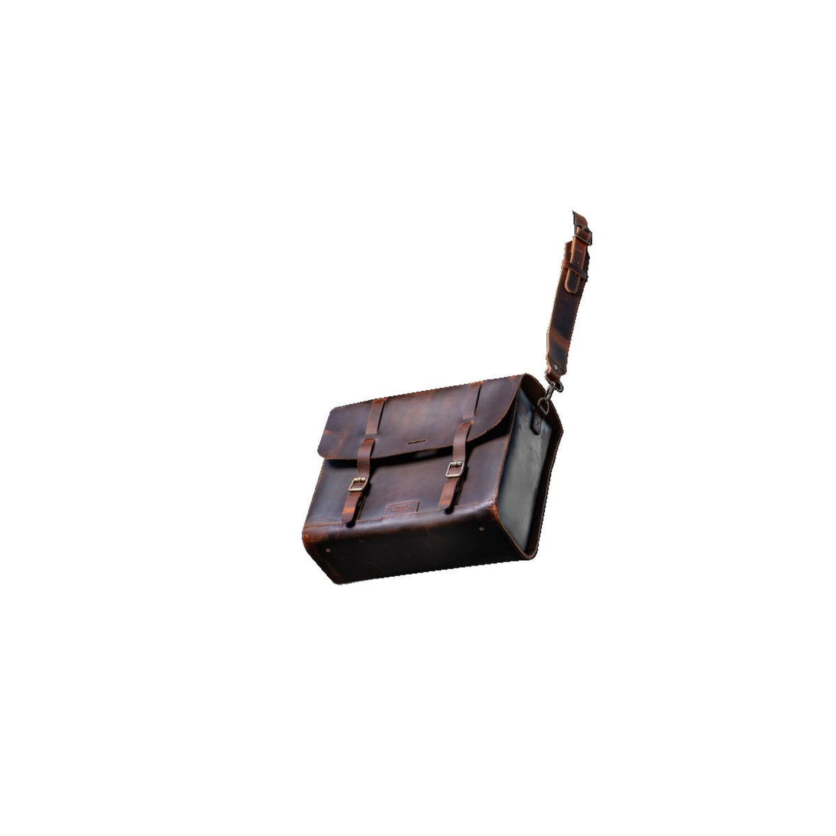 Trip Machine, Legacy Saddlebag set. Cognac