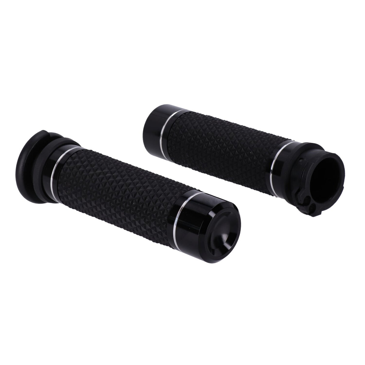 Avon Grips, K25 grips push-pull. Black anodized