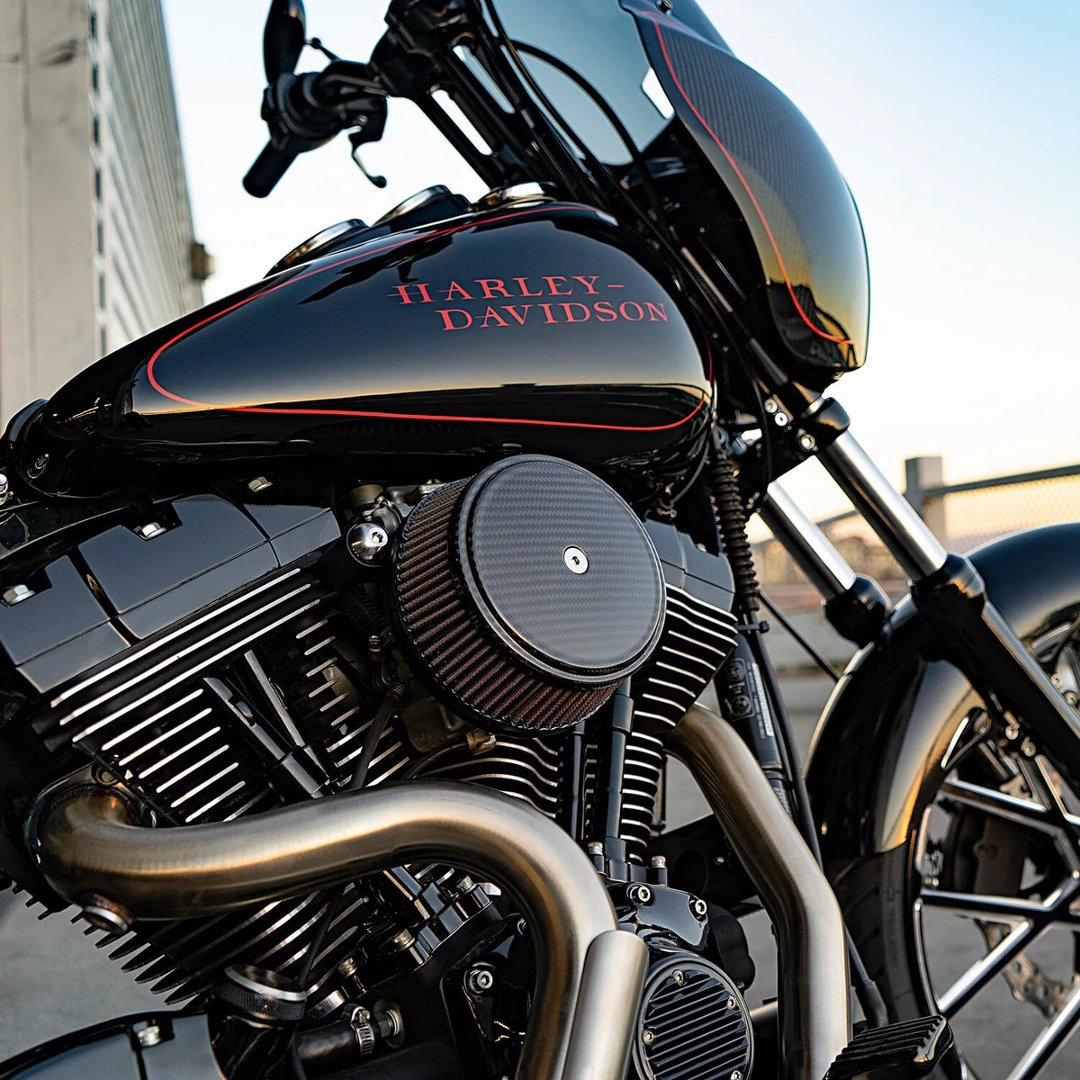 Arlen Ness, Stage 1 Big Sucker air cleaner. Carbon fiber