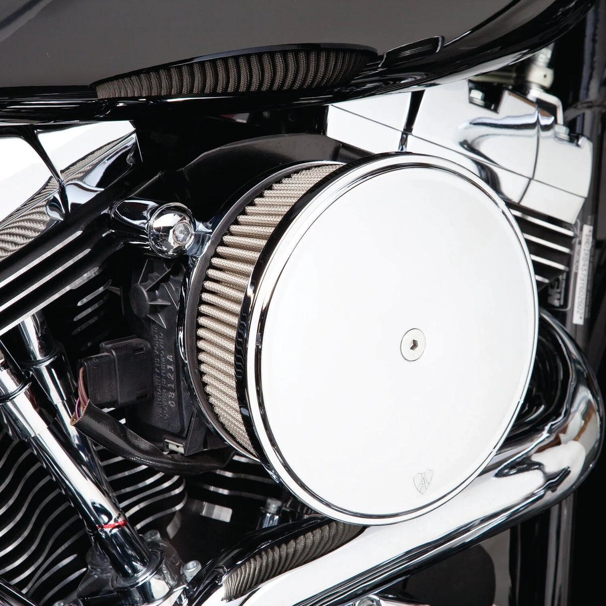 Arlen Ness, Stage 2 Big Sucker air cleaner. Smooth chrome