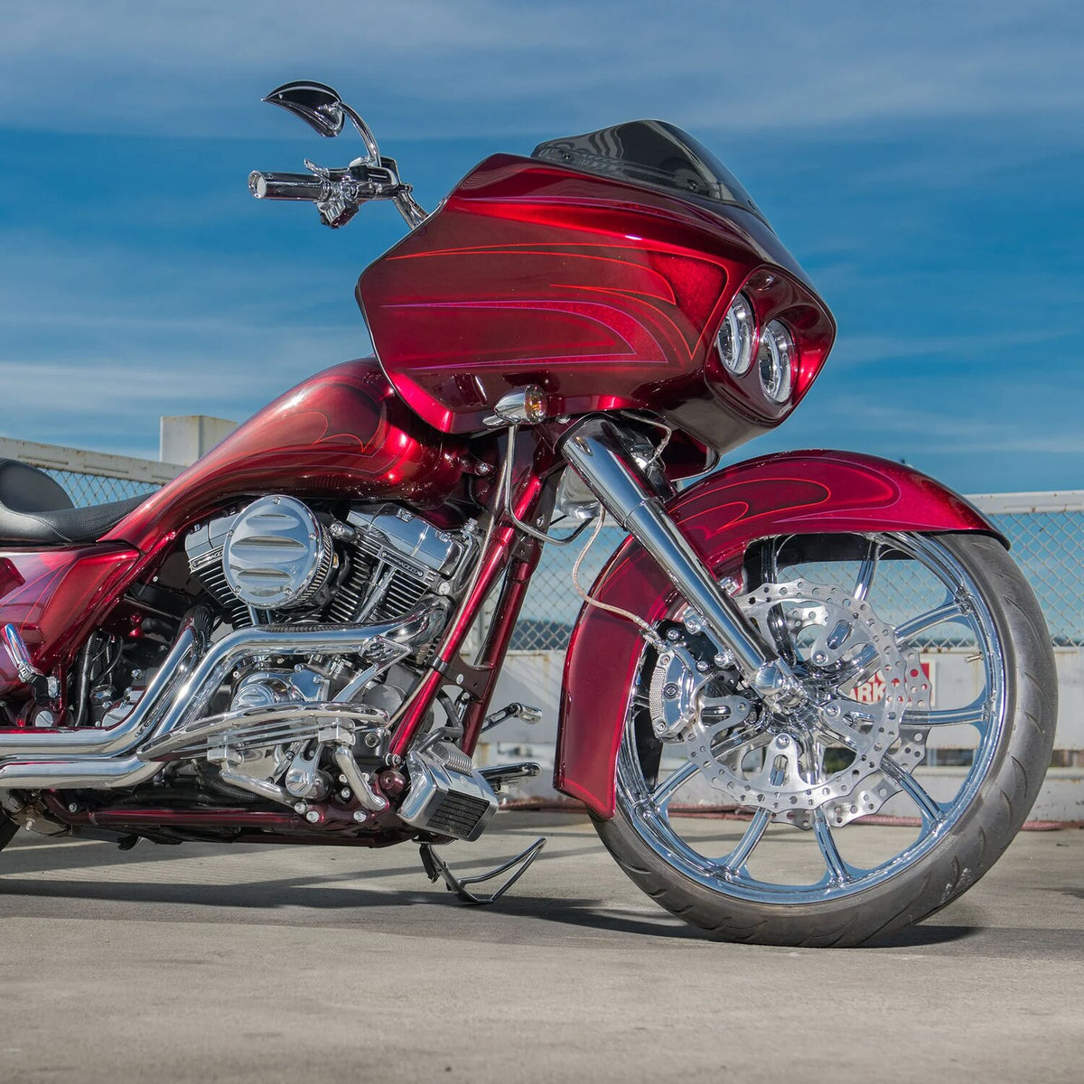 Arlen Ness, Stage 2 Big Sucker air cleaner. Scalloped chrome