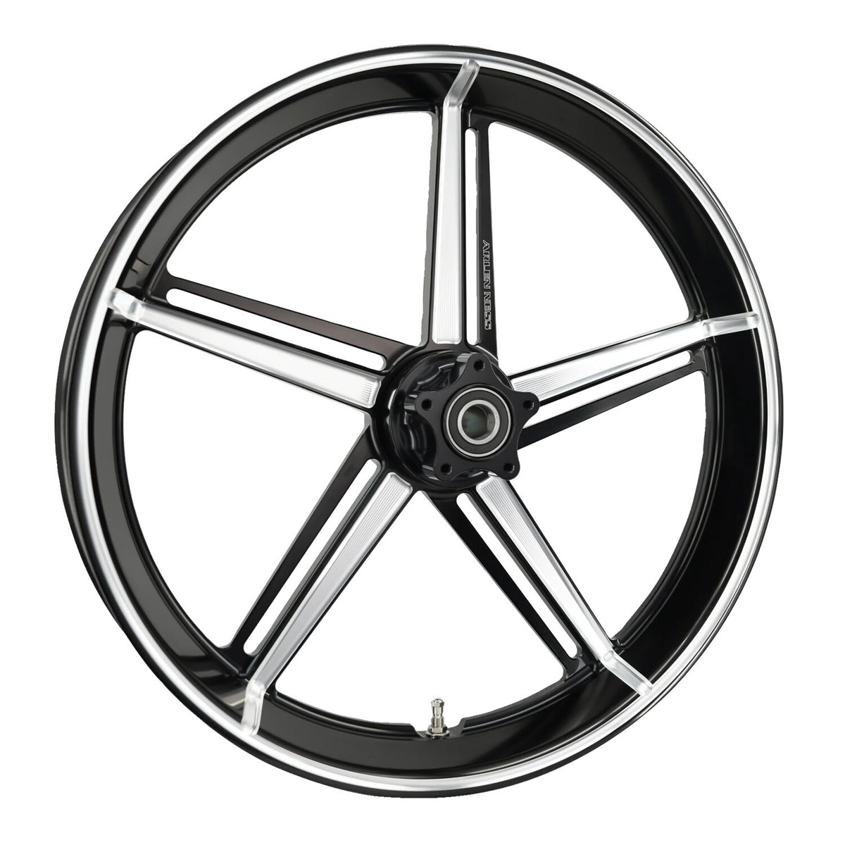 Arlen Ness, 21 x 3.25" Factory 24 rim. Black CC