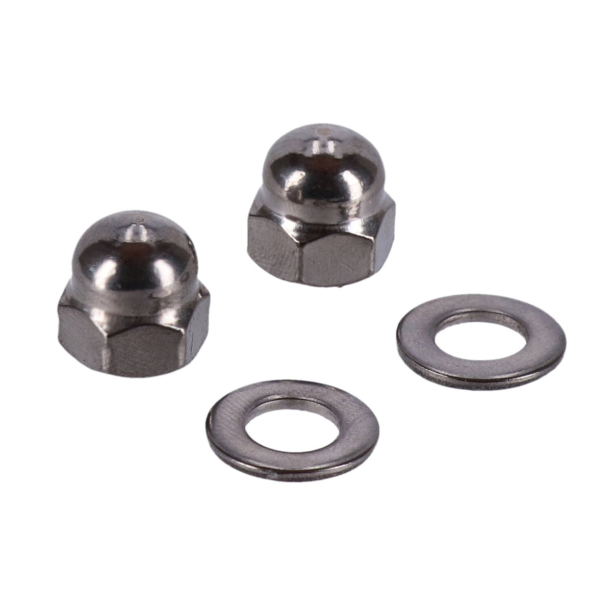 Screws4Bikes, mirror nut kit. Stainless steel