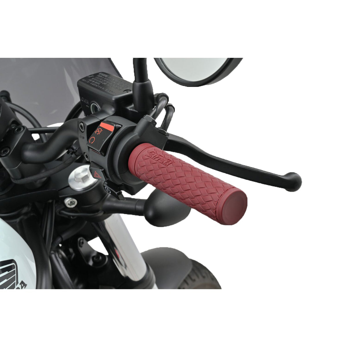 Daytona, 1" Grippy Grip set. KNIT. Dark red