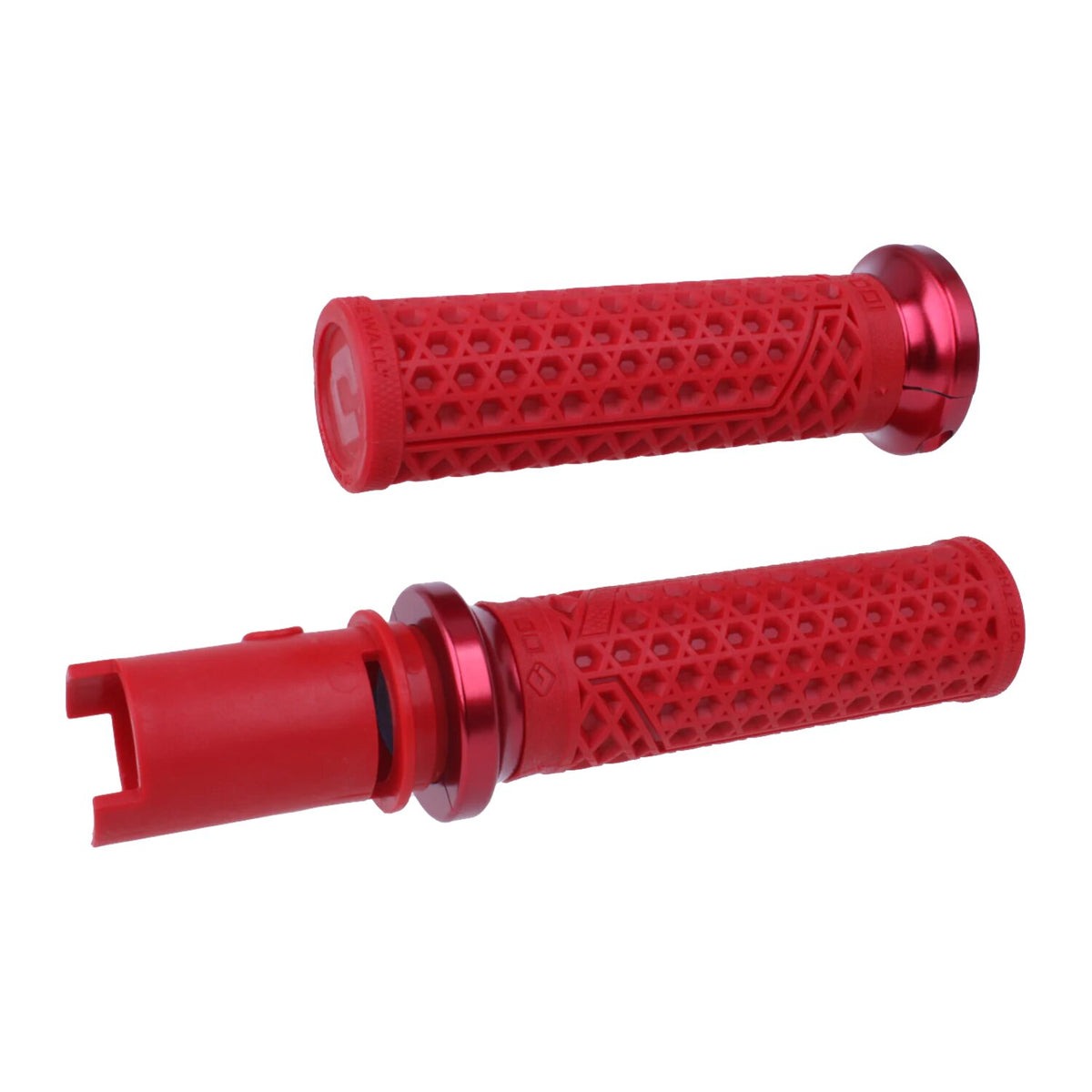 ODI, V-twin Lock-On grips Vans Signature. Dark red/red
