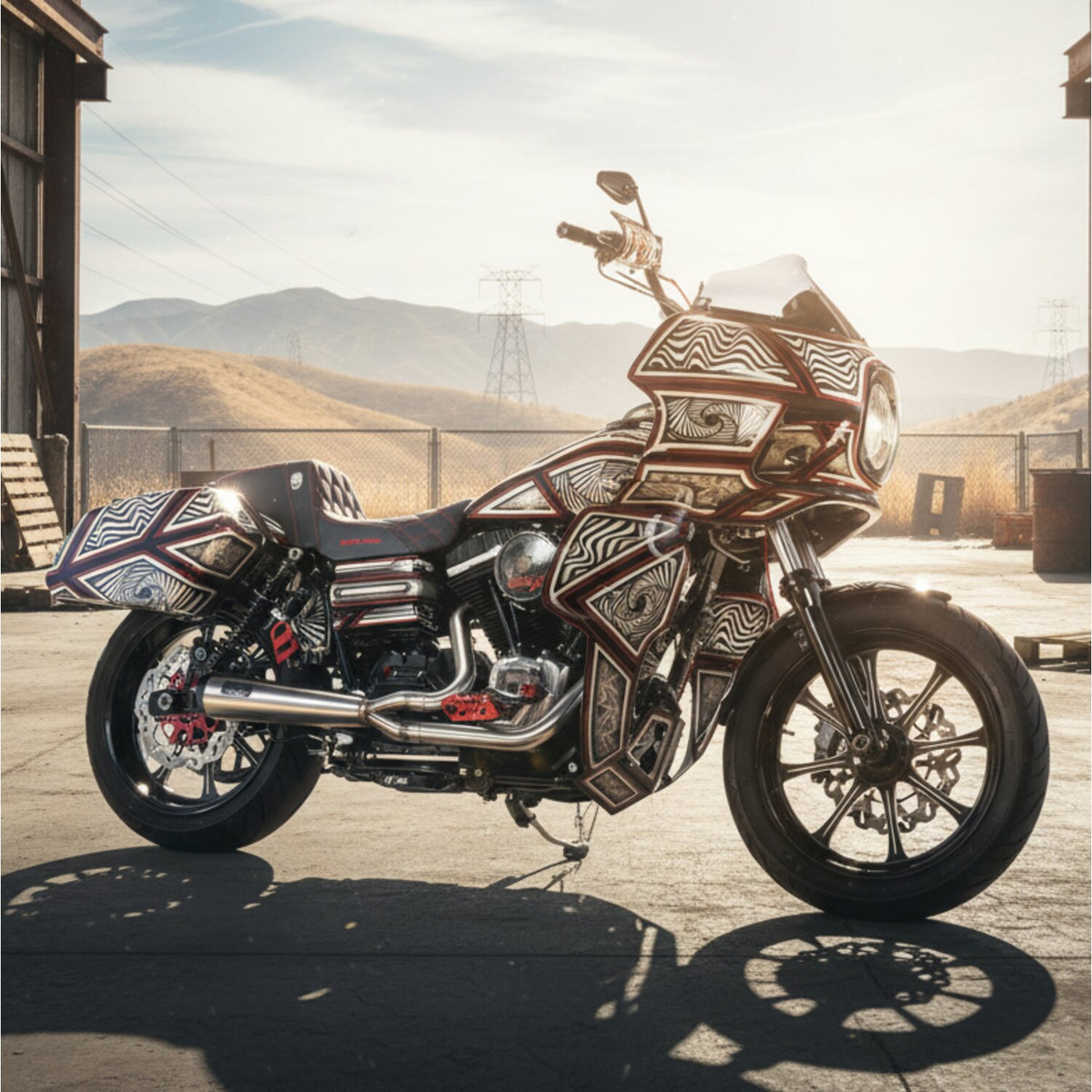 Malparidos, 6-sp TC Dyna 2-1 exhaust. SS Polished. Euro 3