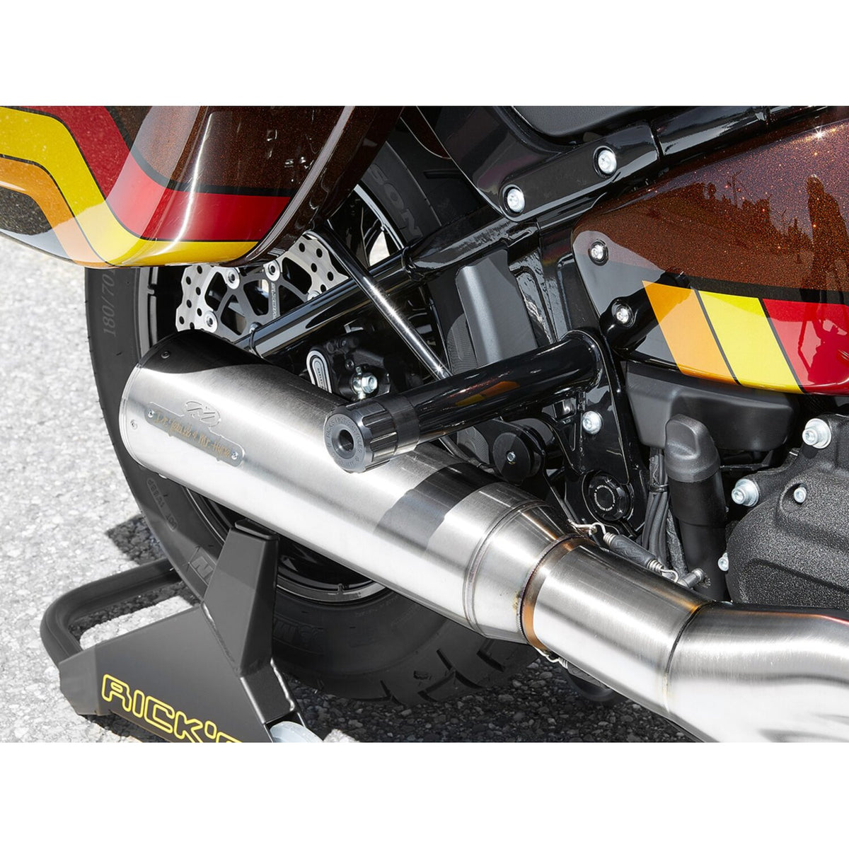 Rick's Motorcycles, Clubstyle crashbar rear. Black
