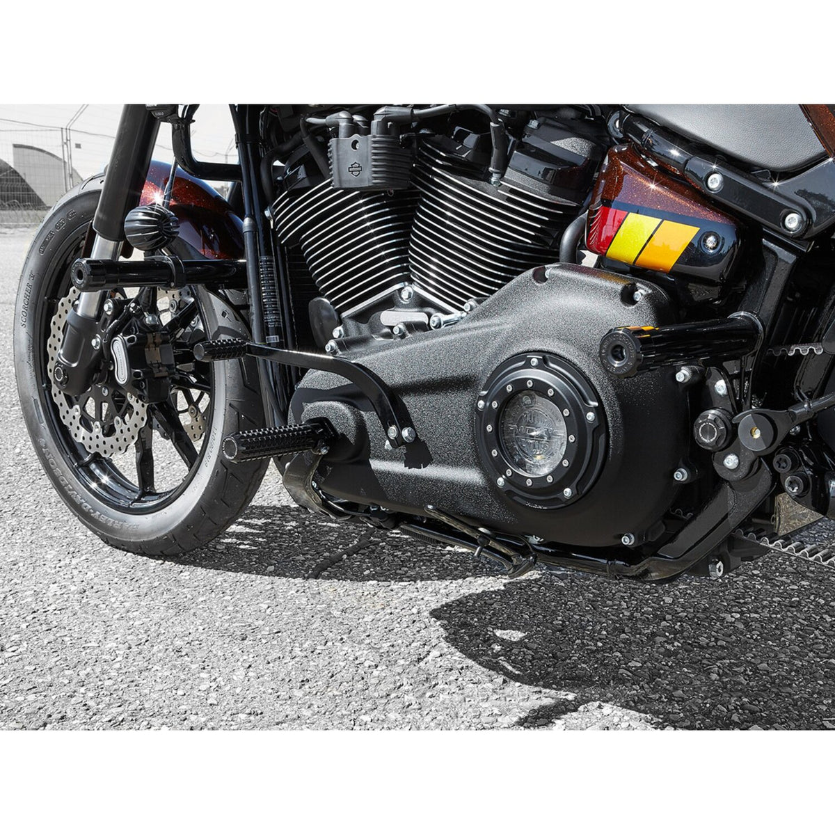 Rick's Motorcycles, Clubstyle crashbar rear. Black