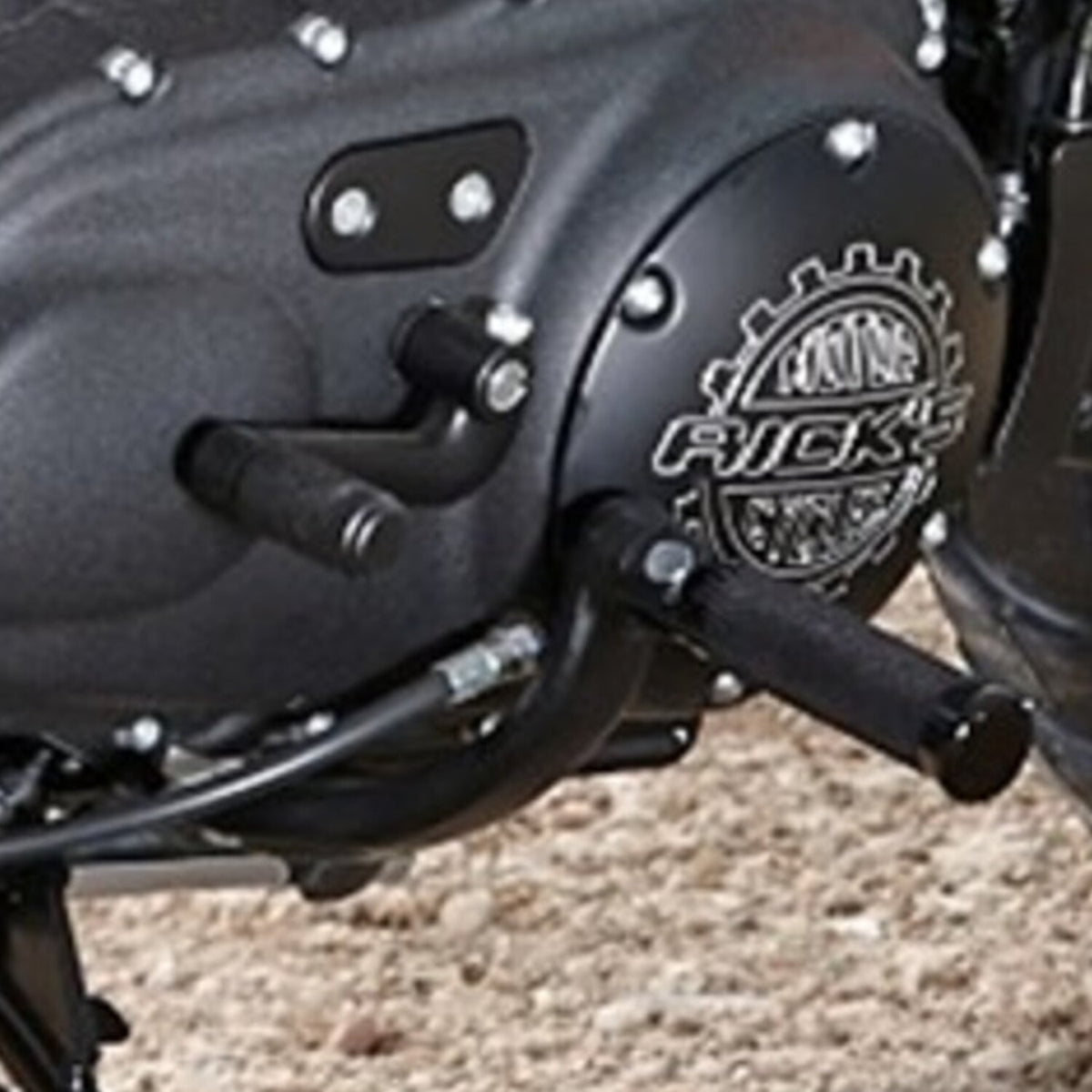 Rick's Motorcycles, shift peg Knurled style. Black
