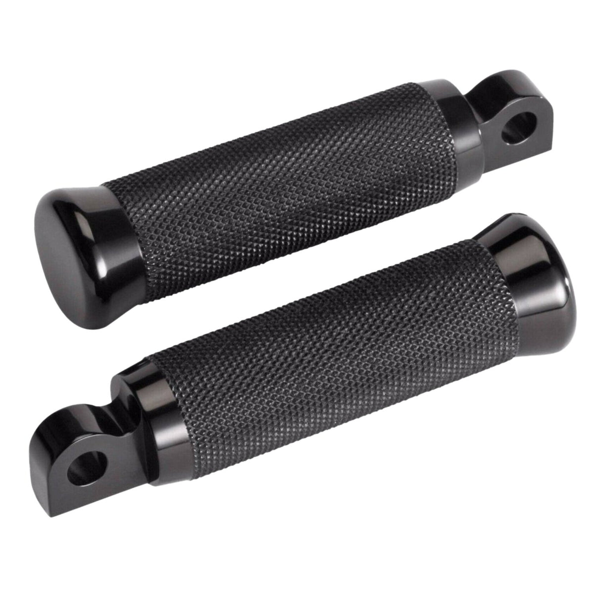Rick's Motorcycles, foot pegs Knurled style. Black