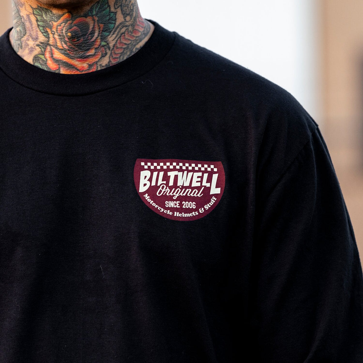 Biltwell Left turn long sleeve t-shirt black