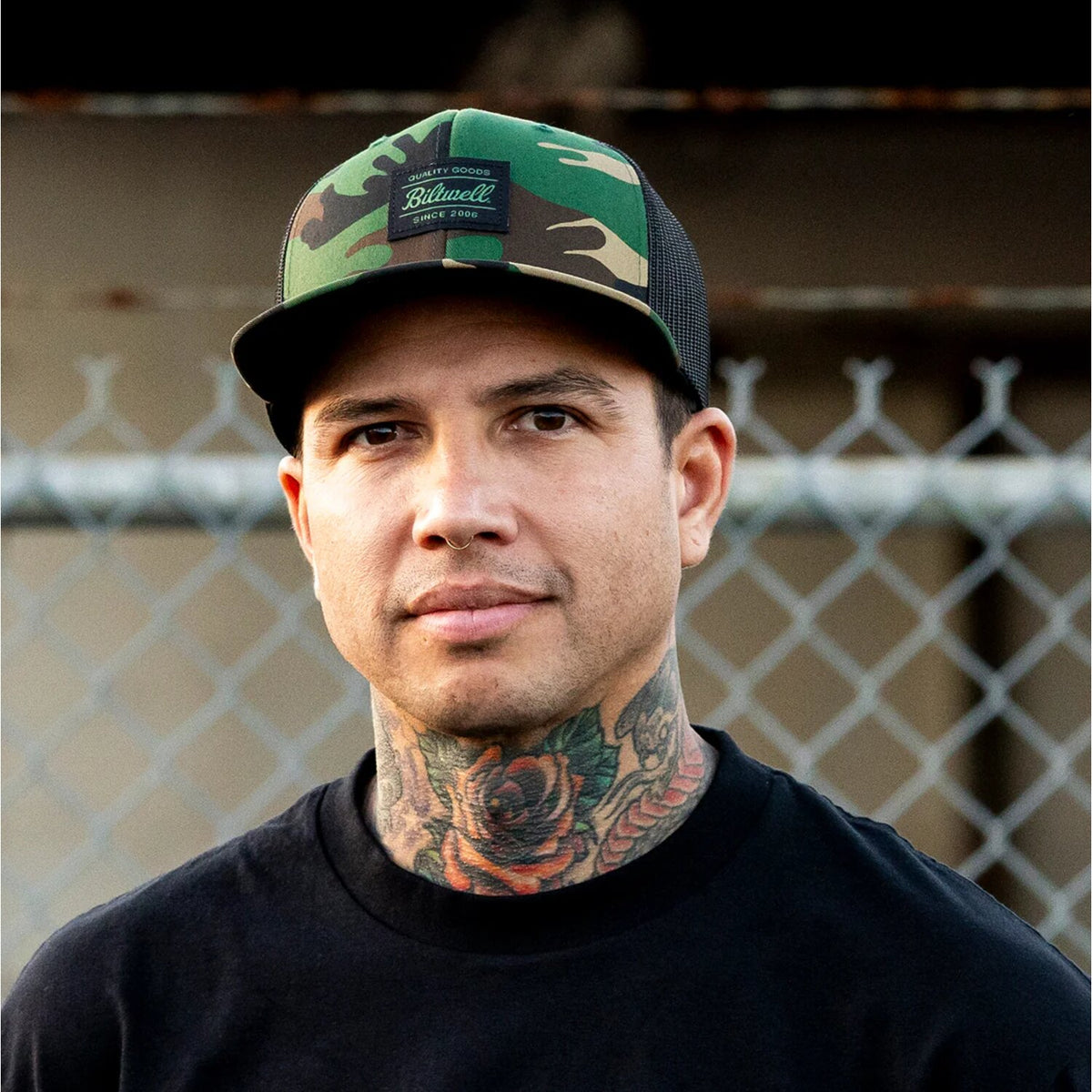 Biltwell Woodland trucker cap camo