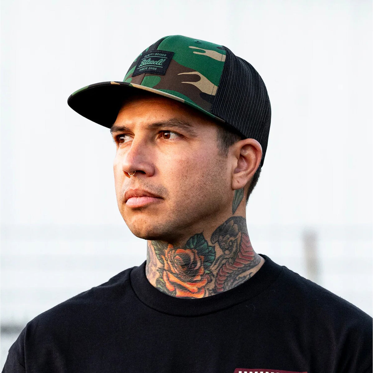 Biltwell Woodland trucker cap camo
