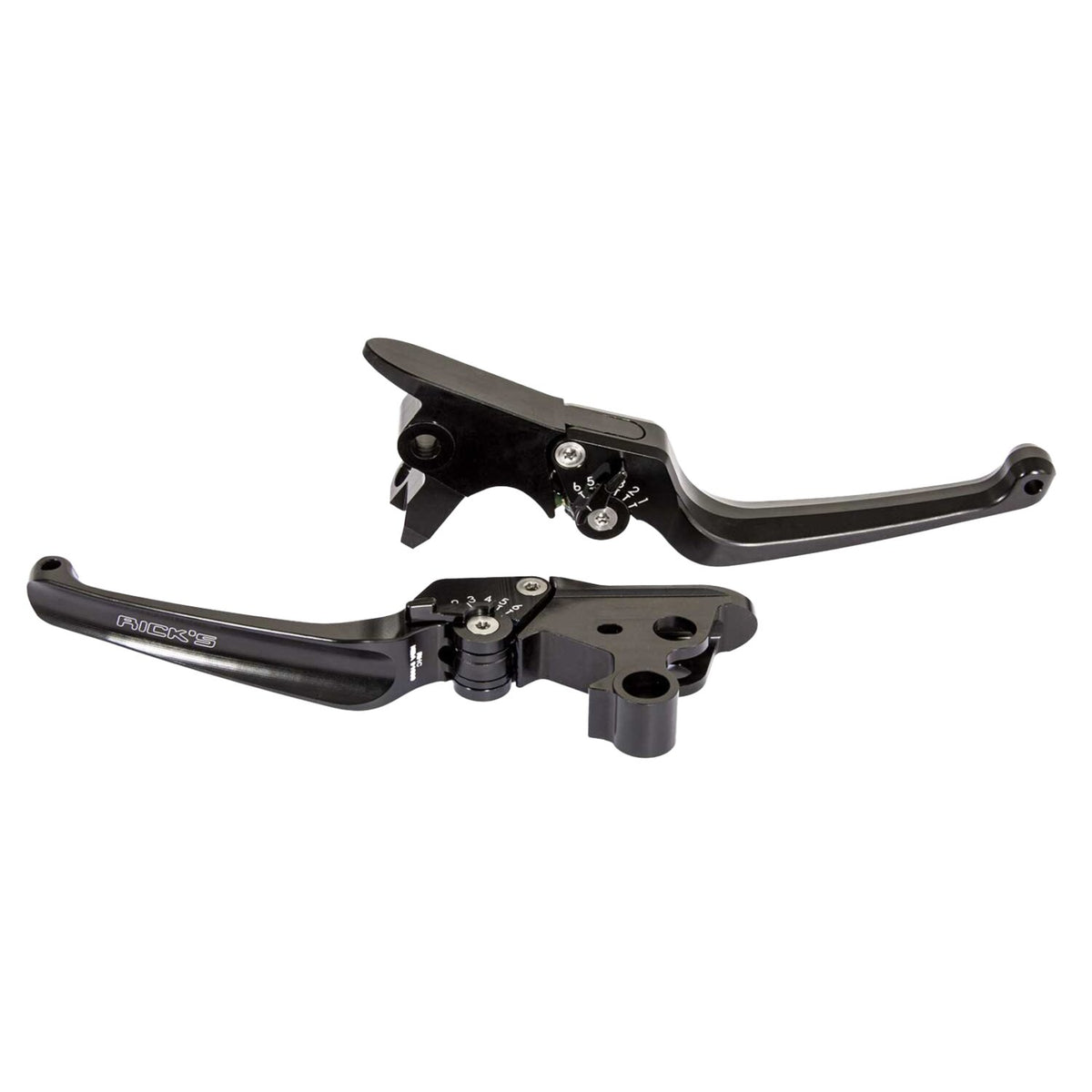 Rick's Motorcycles, Classic brake & clutch lever set. Black