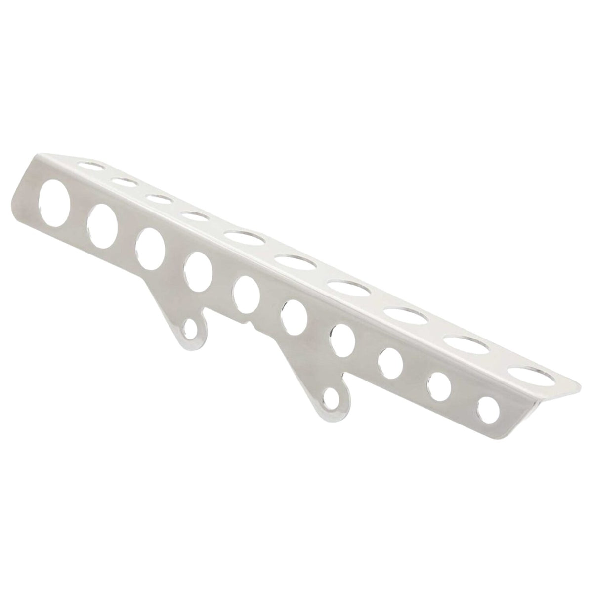 Rick's Motorcycles, belt guard Round holes. Polished