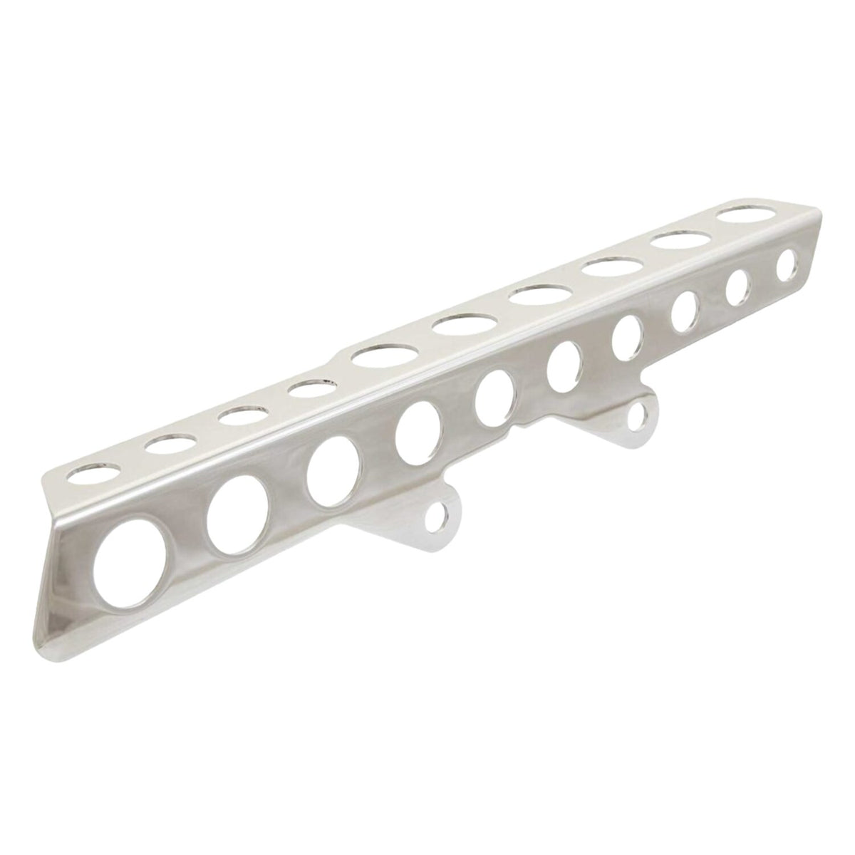 Rick's Motorcycles, belt guard Round holes. Polished