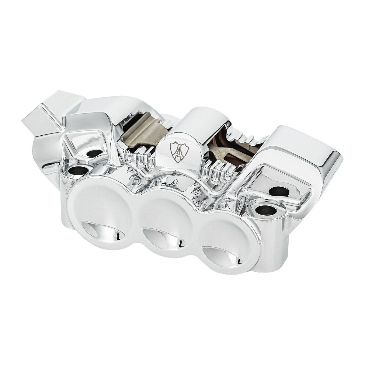Arlen Ness, 6-p mono-block radial caliper. Left. Chrome